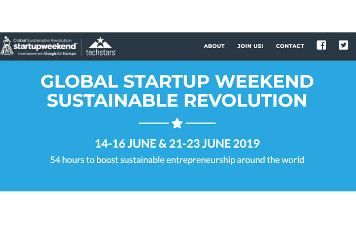 Weekend globale delle startup Rivoluzione sostenibile