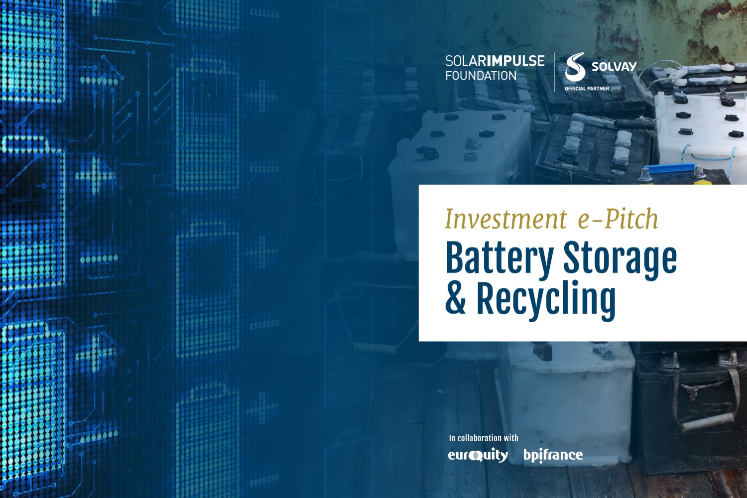 Batteriespeicherung und -recycling in Partnerschaft mit Solvay